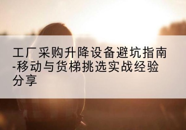 丰都移动式升降机怎么选-工厂采购升降设备避坑指南-移动与货梯挑选实战经验分享